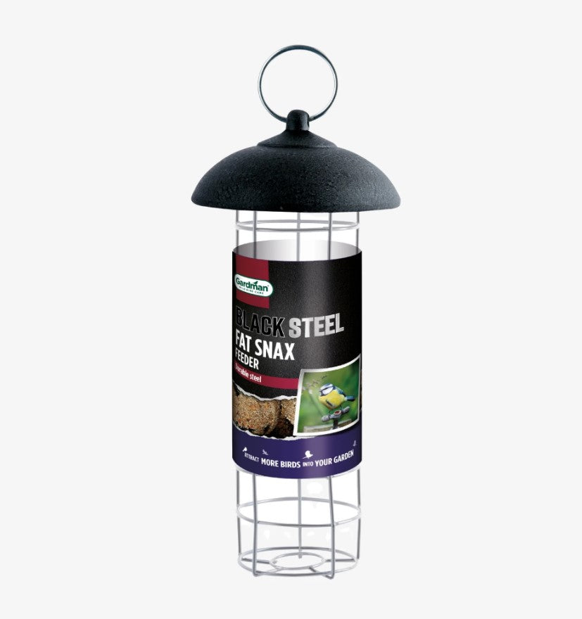 Gardman Black Steel Fat Snax Bird Feeder