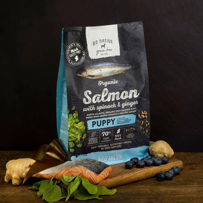 Red Mills Go Native Puppy with Organic Salmon, Spinach & Ginger 800g