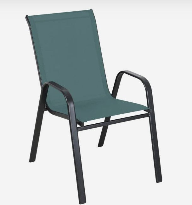 Textilene Stacking Garden Chair - Green