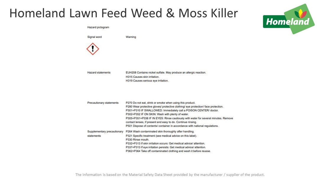 Homeland Lawn Feed Weed & Moss Killer