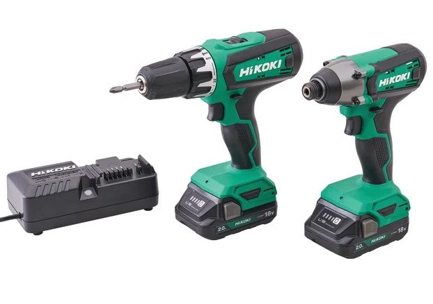 Hikoki 18V Combi & Impact Drill Twin Pack