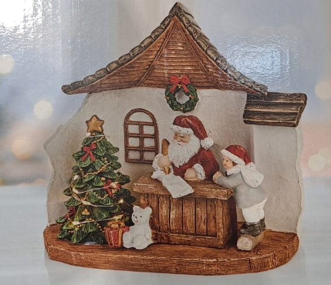18cm Lit Battery Operated Santa&