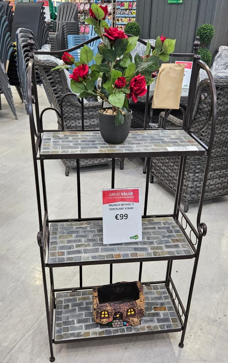 Munich Mosaic 3 Tier Plant Stand