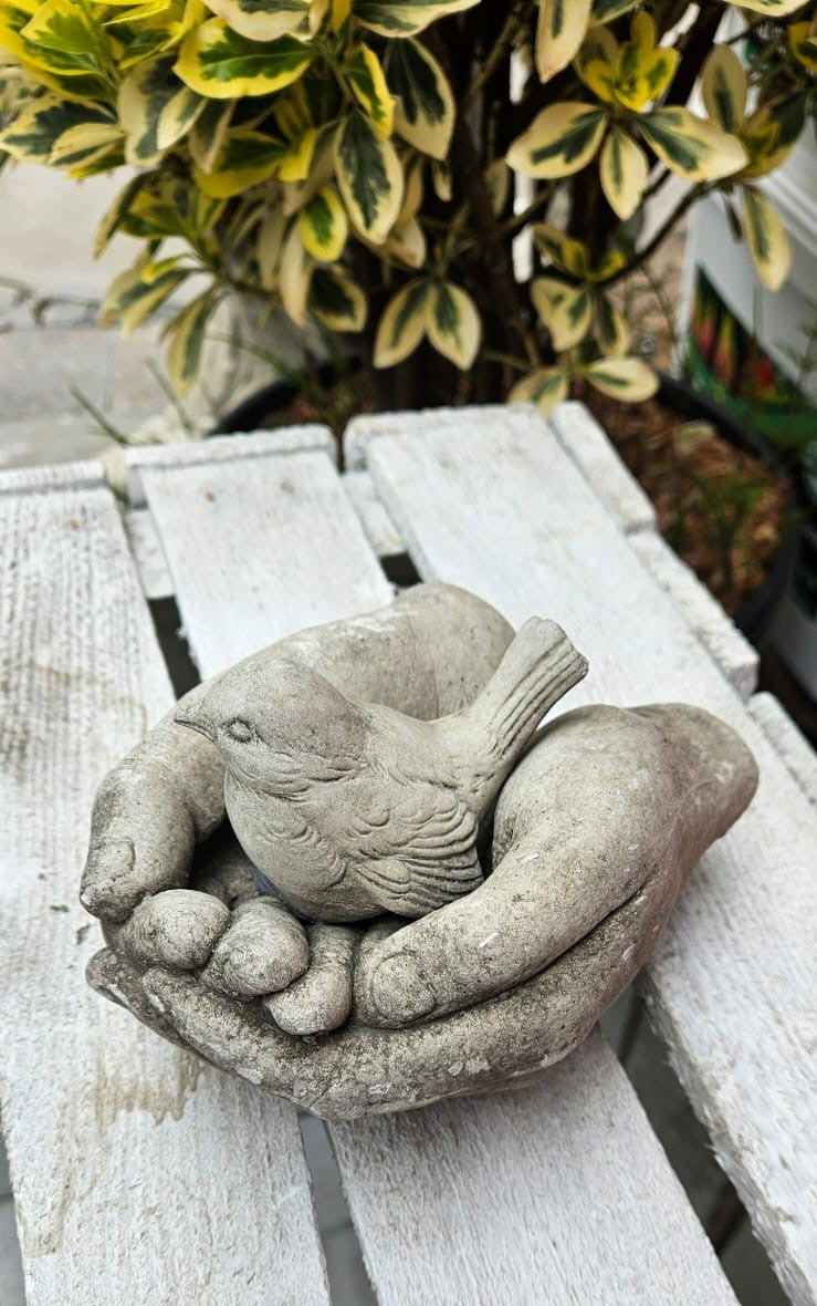 One in the Hand SS Concrete Garden Ornament - 15cm