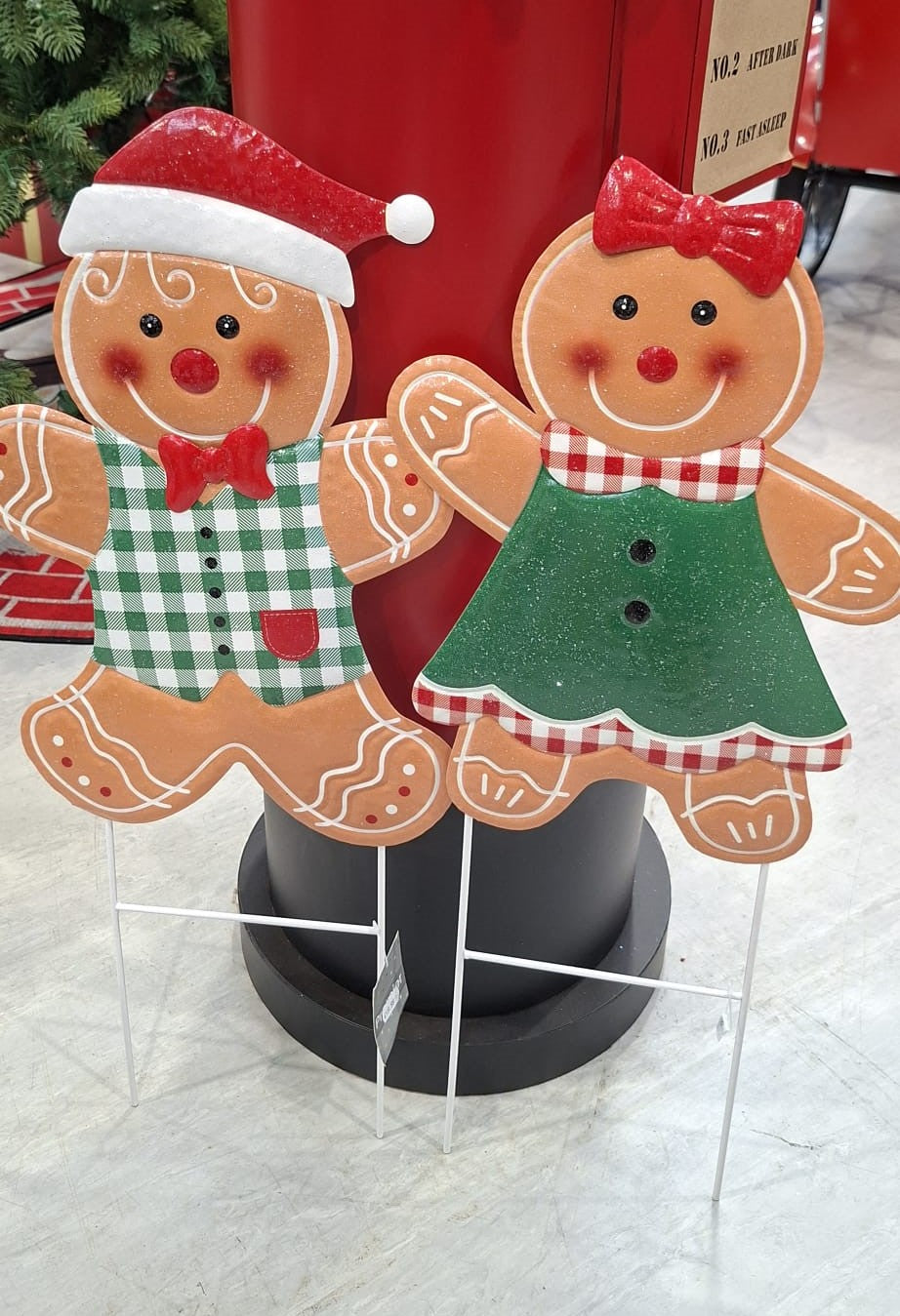 Metal Gingerbread Garden Stake - 66cm