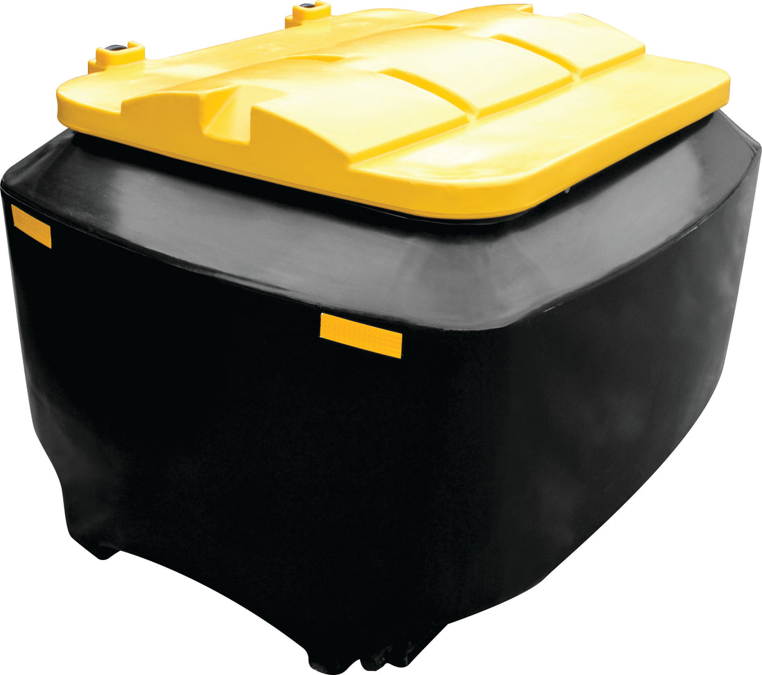1 Cubic Meter Meal Bin (black Body &amp; Yellow Lid)