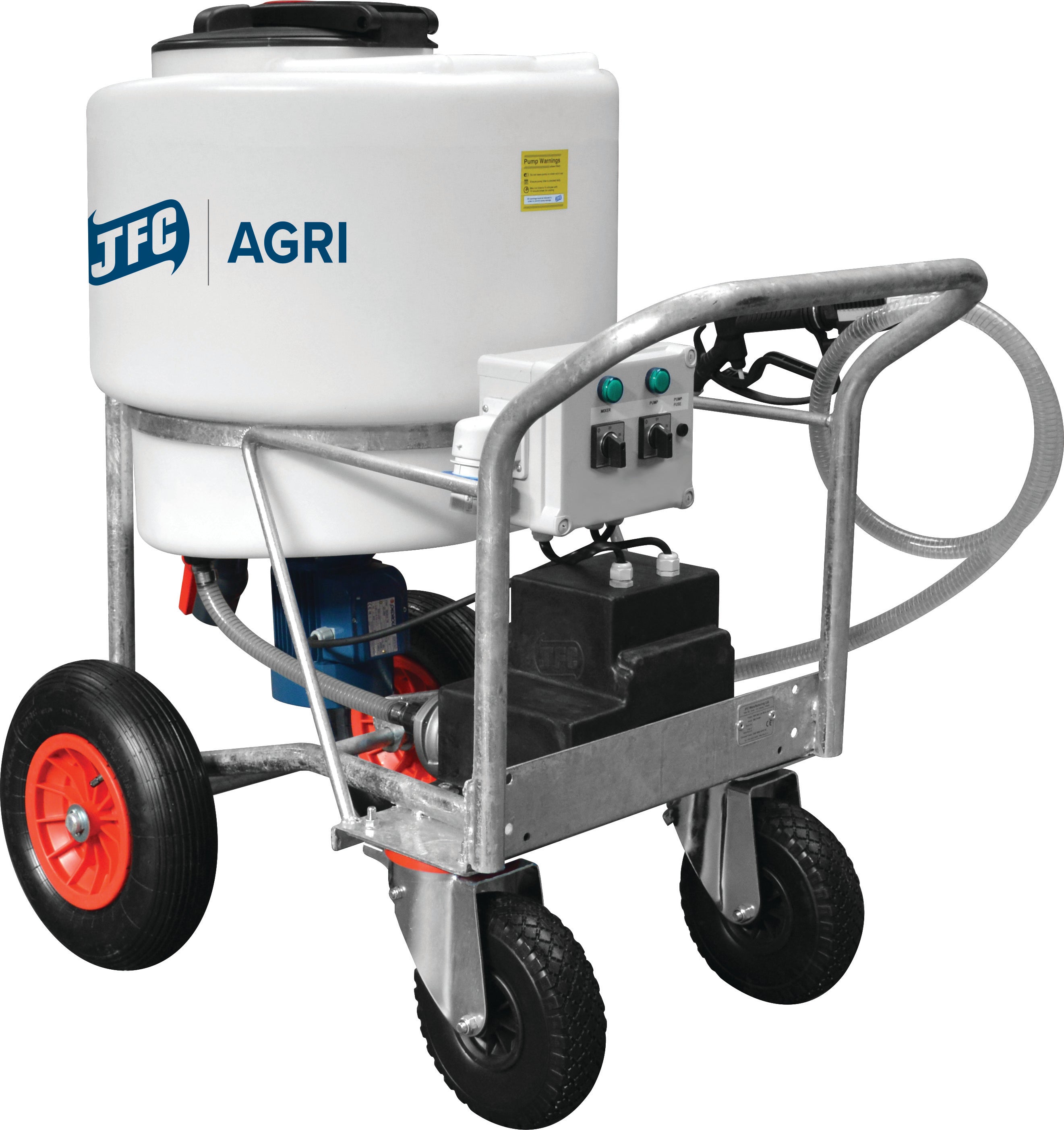 170L Milk Kart With Pump + Mixer