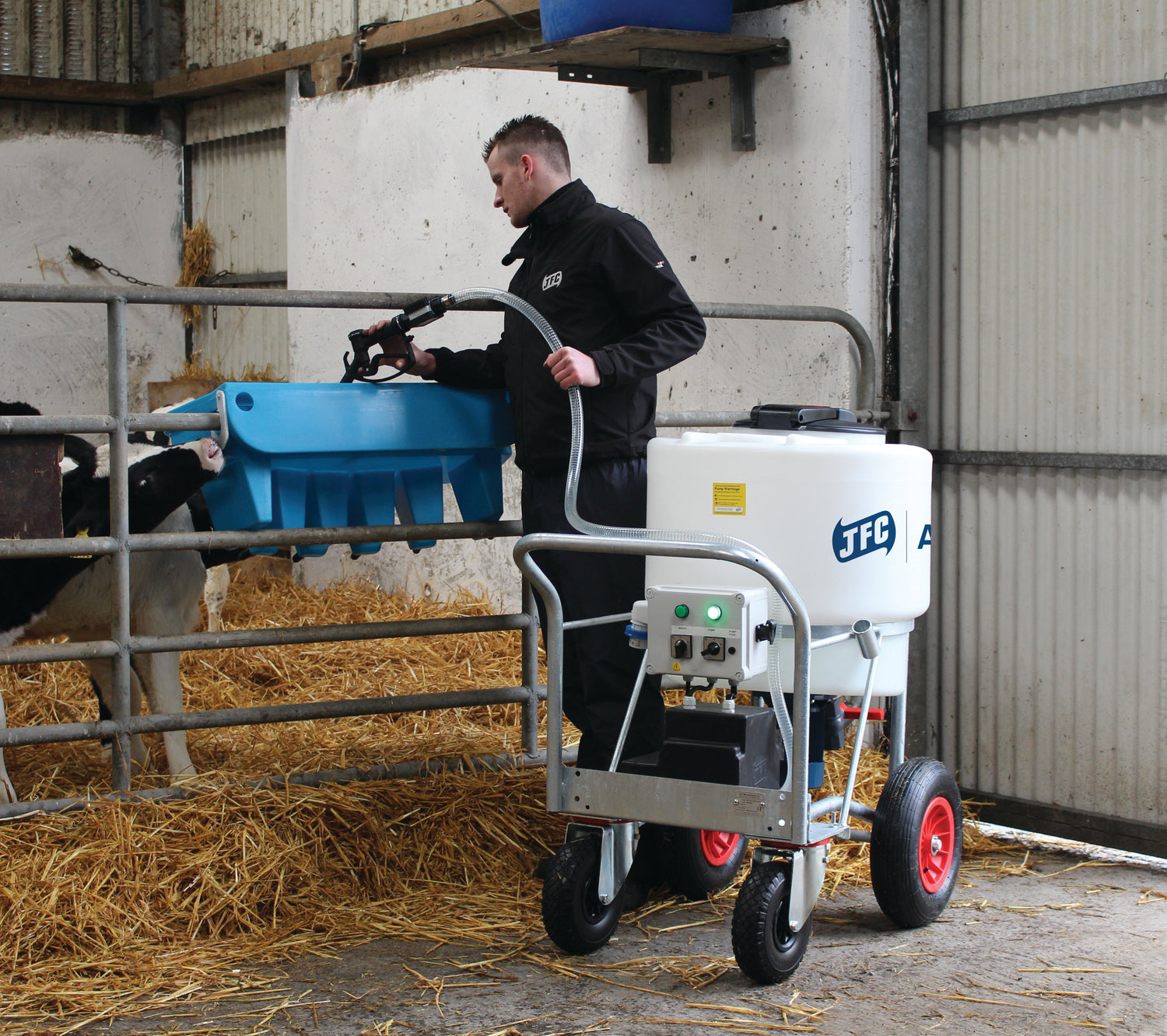 170L Milk Kart With Pump + Mixer