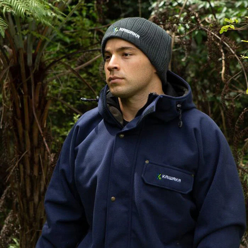 Kaiwaka Unisex Cable Knit Beanie Grey