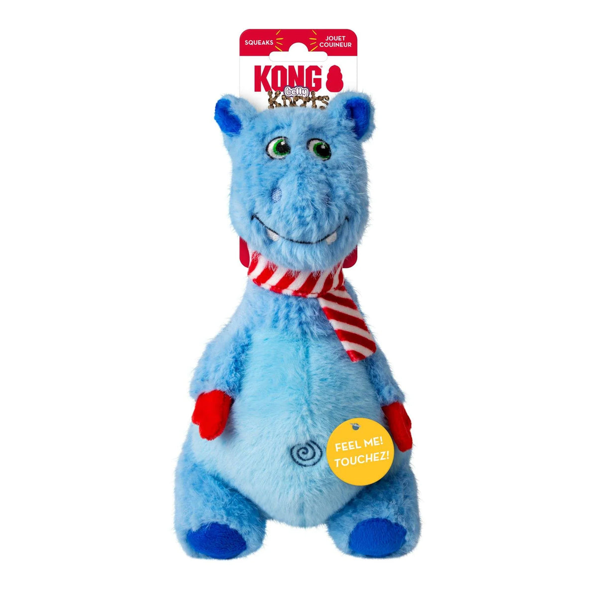 Kong Holiday Knot Hippo Blue Dog Toy