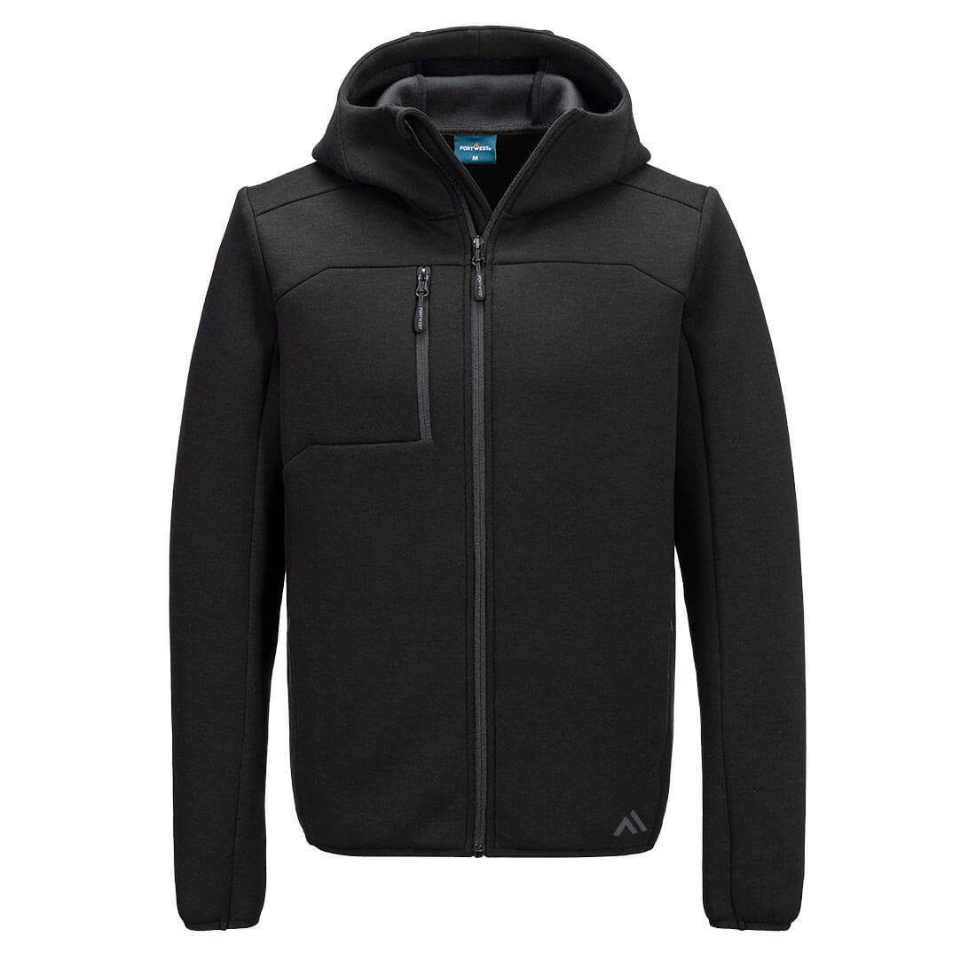 Portwest KX3 Sport Zip Hooded Sweater - Black