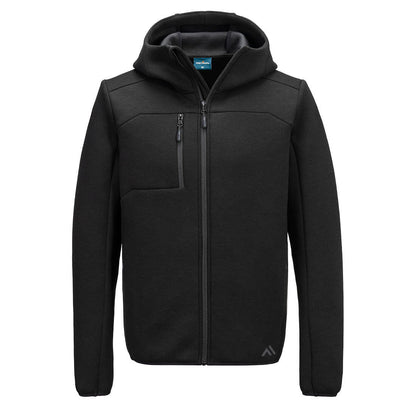 Portwest KX3 Sport Zip Hooded Sweater - Black