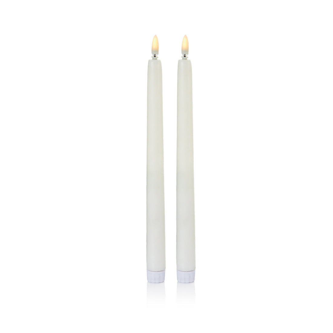 2pc Taper Candles Flicker Flame - 27.5cm