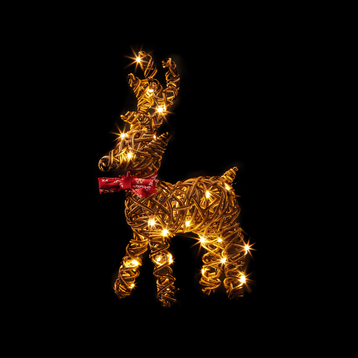 37cm Multi Action Battery Operated Outdoor Standing Reindeer