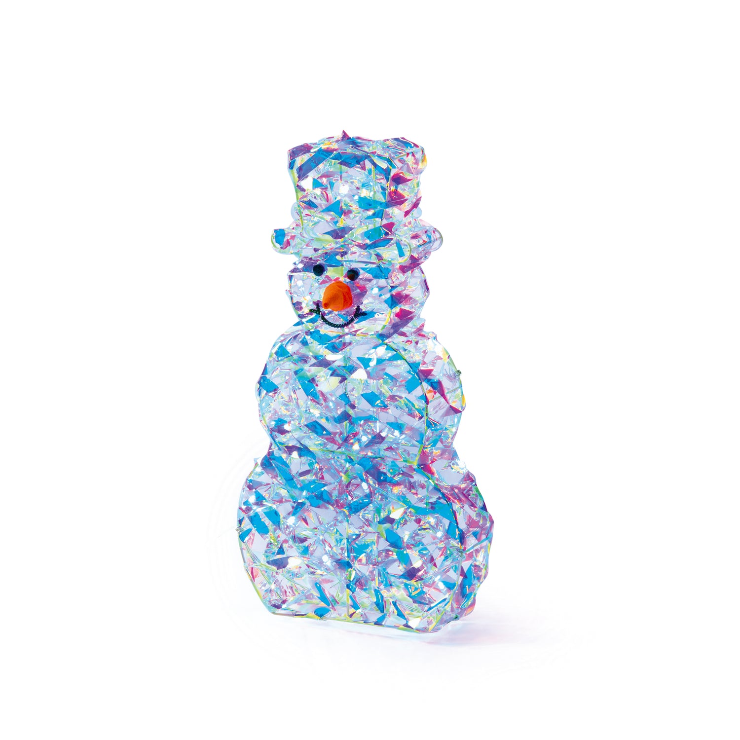 40cm Battery Operated Lit Twist Snowman