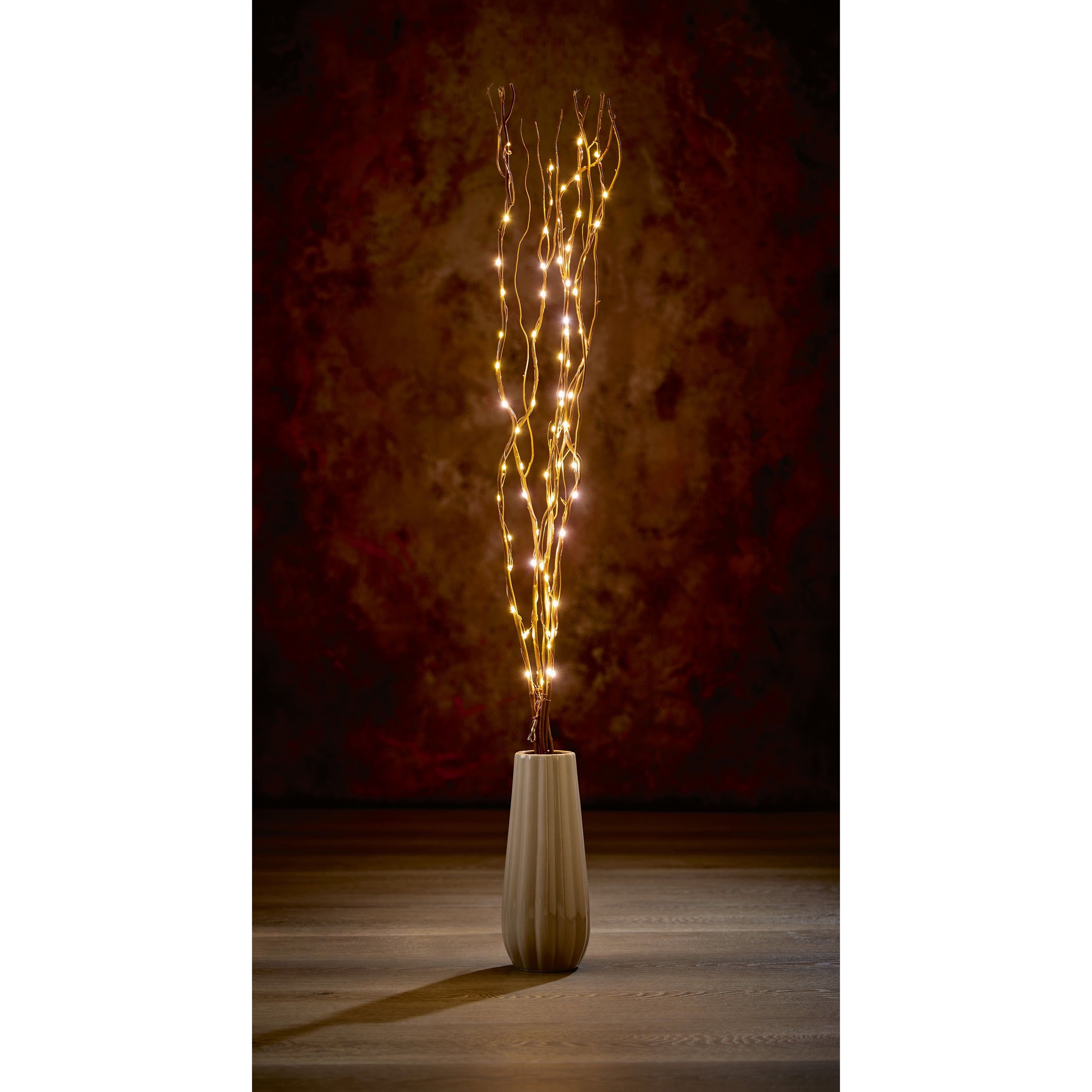 1.2m Light Brown Twig with 80 Lights