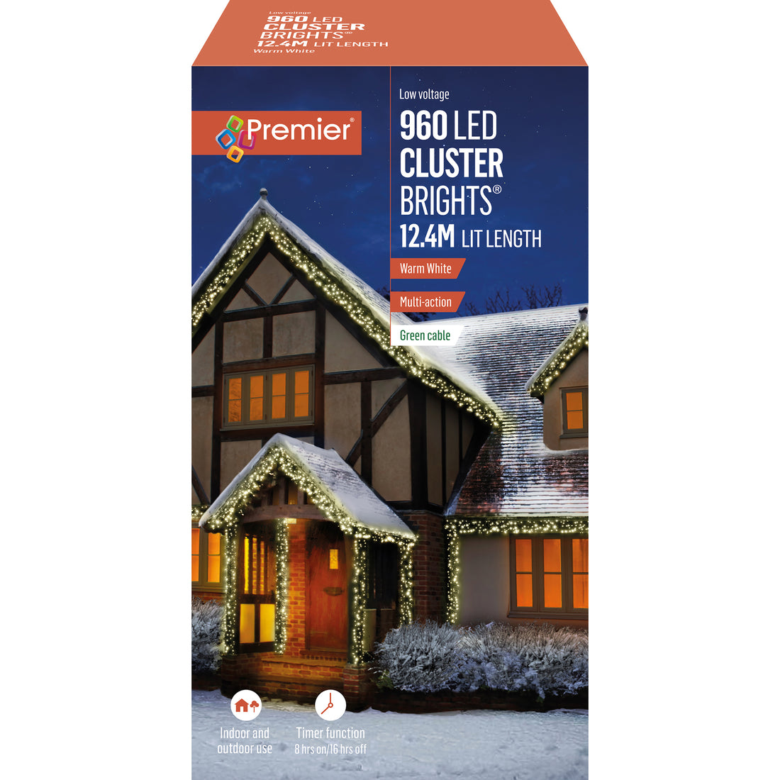 960 Multi Action LED Clusters with Timer - Warm White