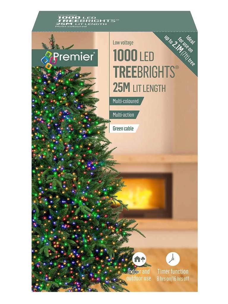 1000 LED Multiaction Treebrights - Multicoloured