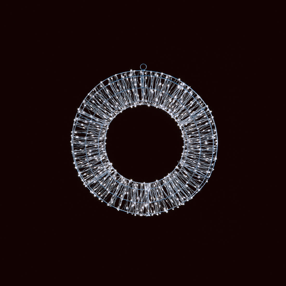 45cm Silver Wreath with 600 Lights