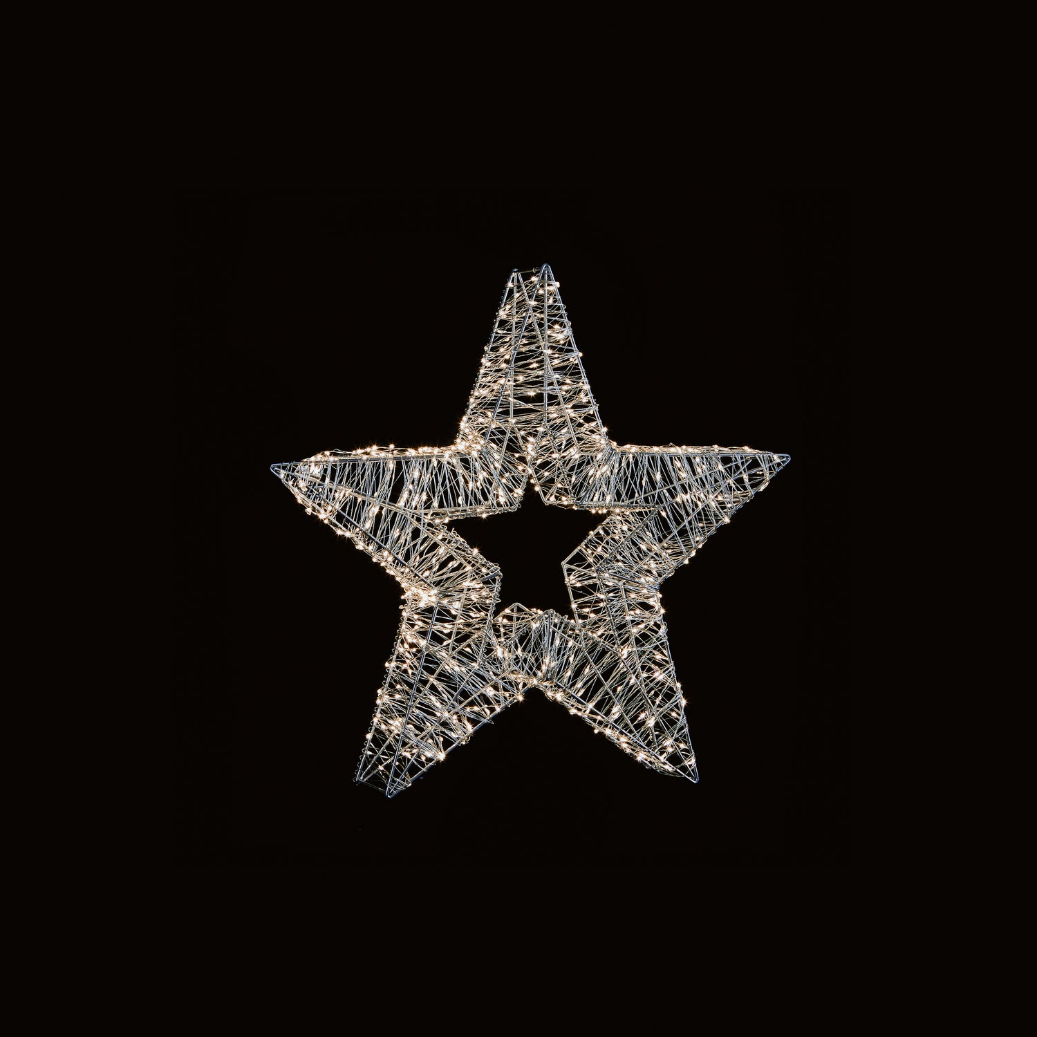 45cm Silver Star with750 Lights