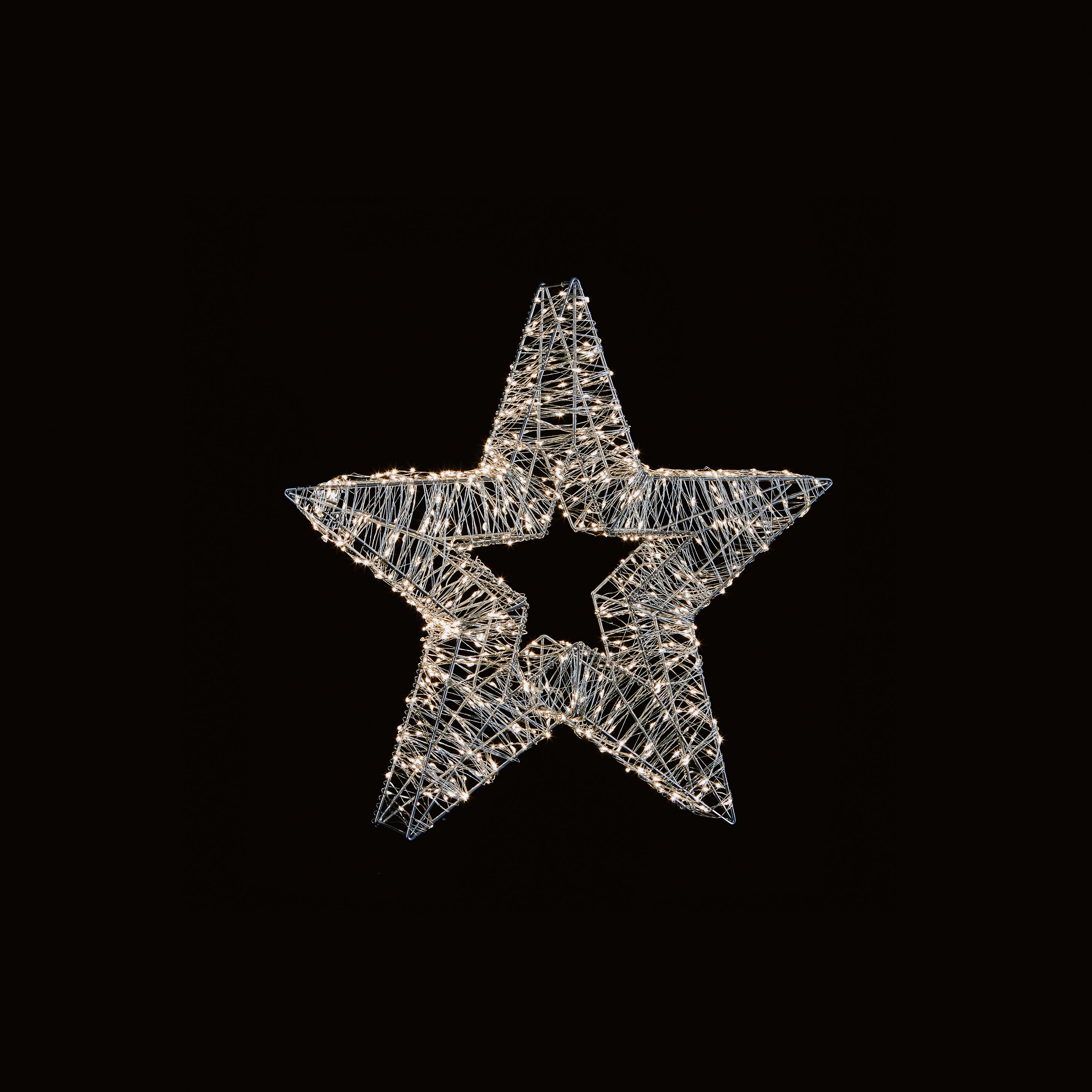 45cm Silver Star with750 Lights