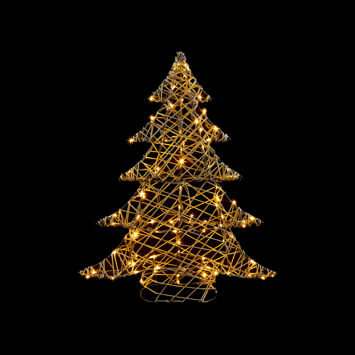 90cm Multi Action Grey Rattan Tree