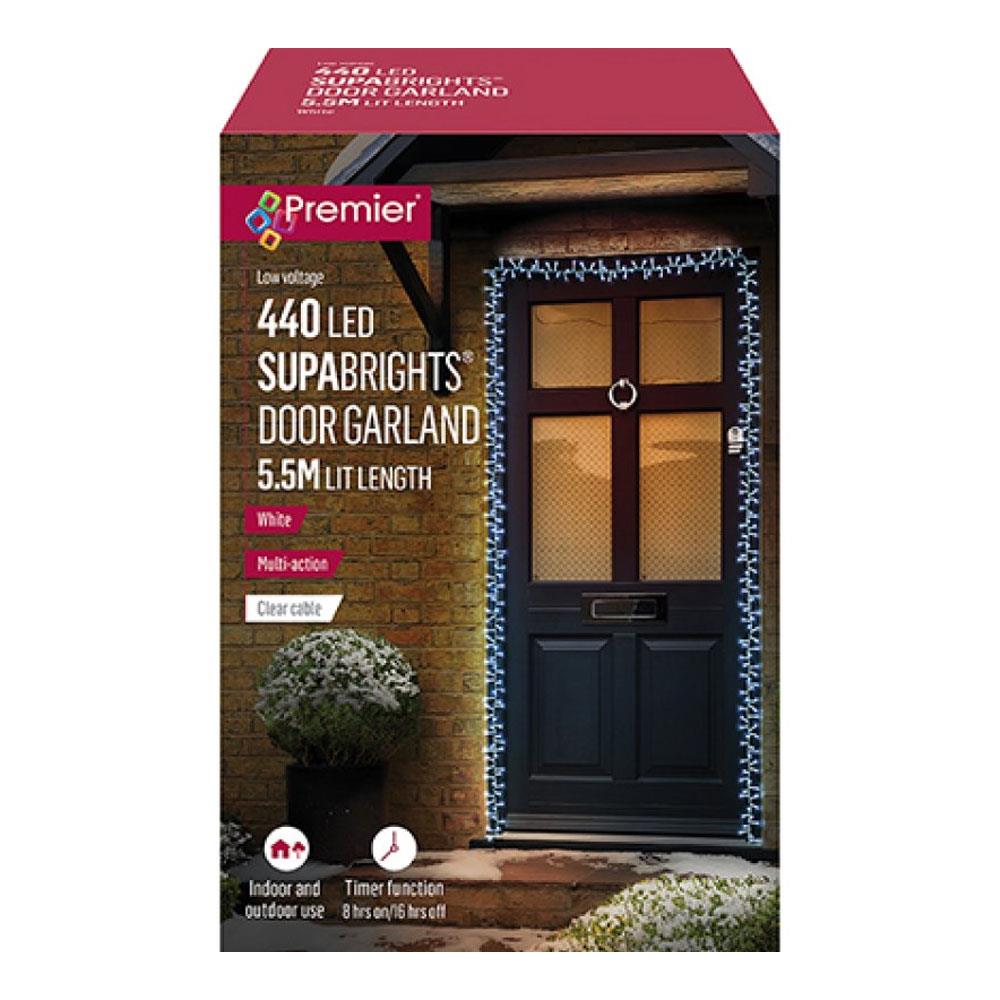 440L Supabright Door Garland - White LEDs