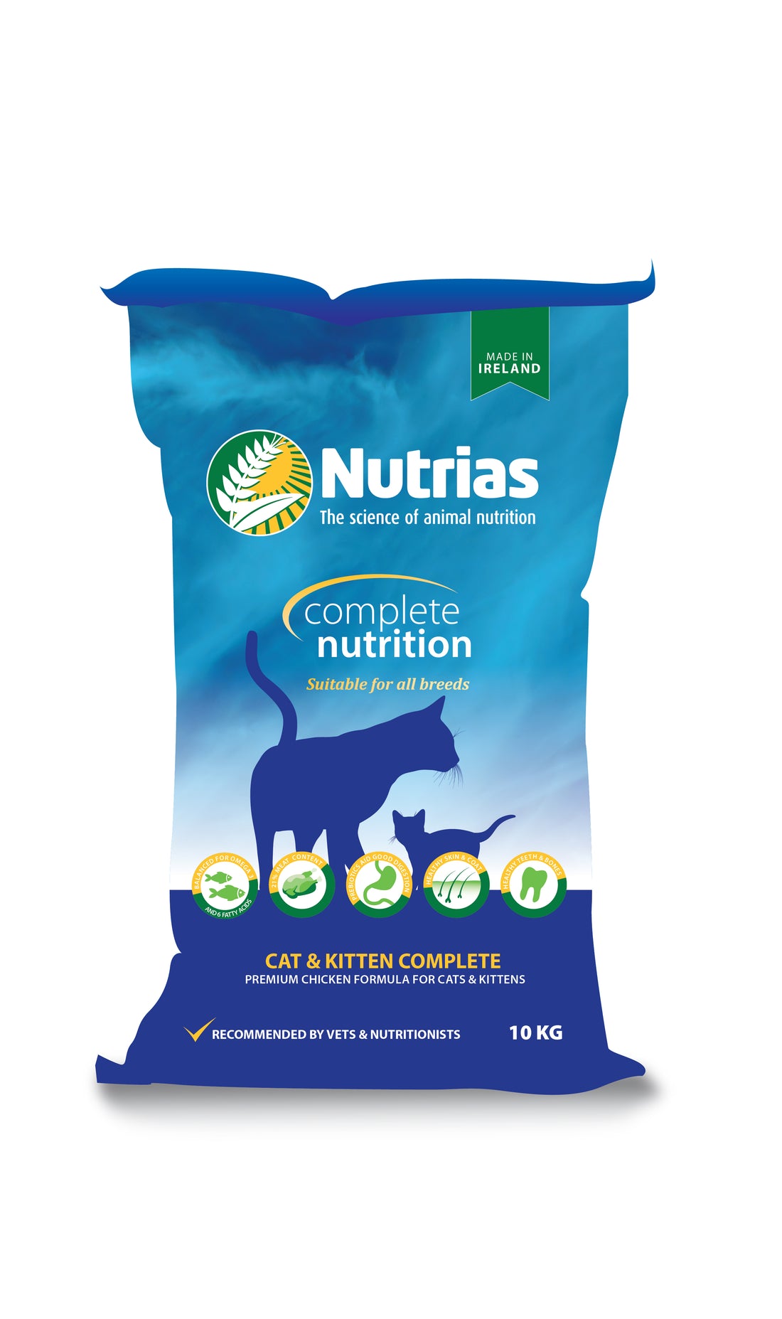 10kg Nutrias Cat & Kitten Food