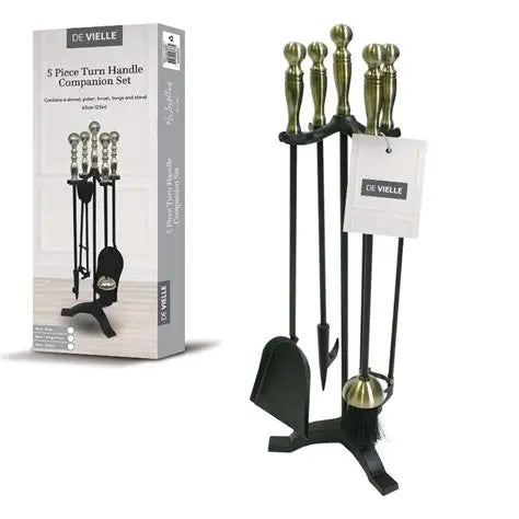 De Vielle Companion Set Turn Handle 25in Black