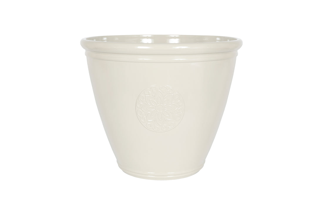 Eden Emblem Planter White