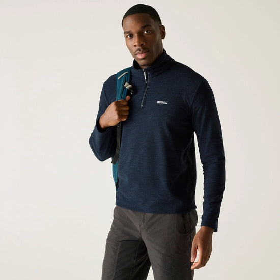 Regatta Thompson Marl Half Zip Fleece - Navy