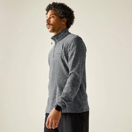 Regatta Thompson Marl Half Zip Fleece - Grey
