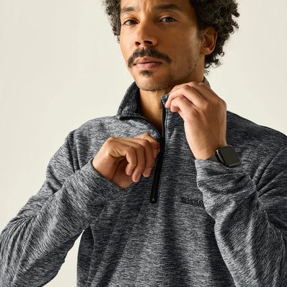 Regatta Thompson Marl Half Zip Fleece - Grey