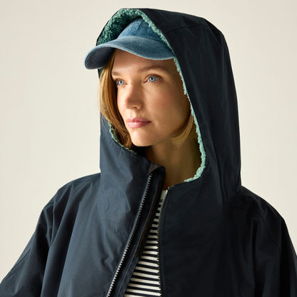 Regatta Adult Waterproof Robe - Navy &amp; Ivy Moss