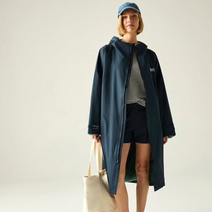 Regatta Adult Waterproof Robe - Navy &amp; Ivy Moss