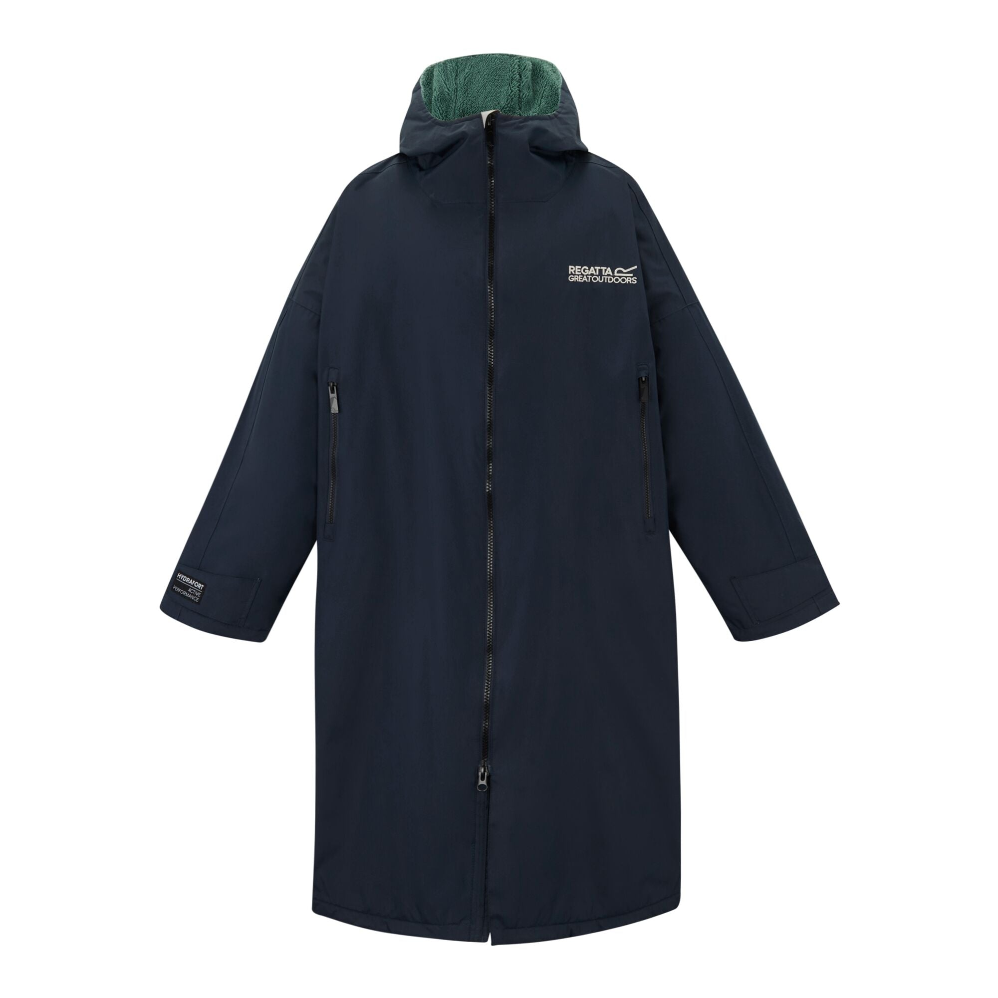 Regatta Adult Waterproof Robe - Navy &amp; Ivy Moss