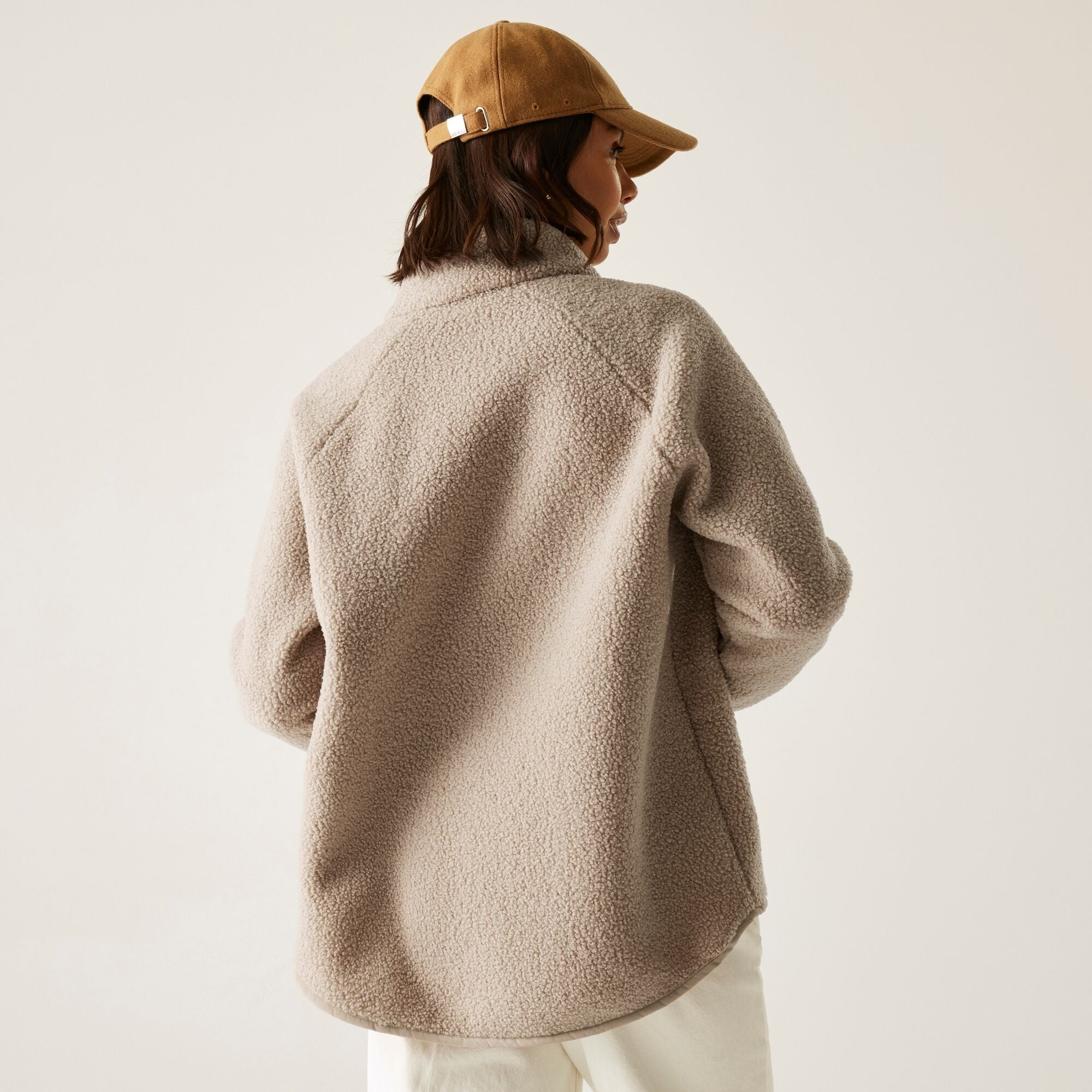 Regatta AW25/26 Women's Frankie Borg Full Zip Fleece | Taupe Beige