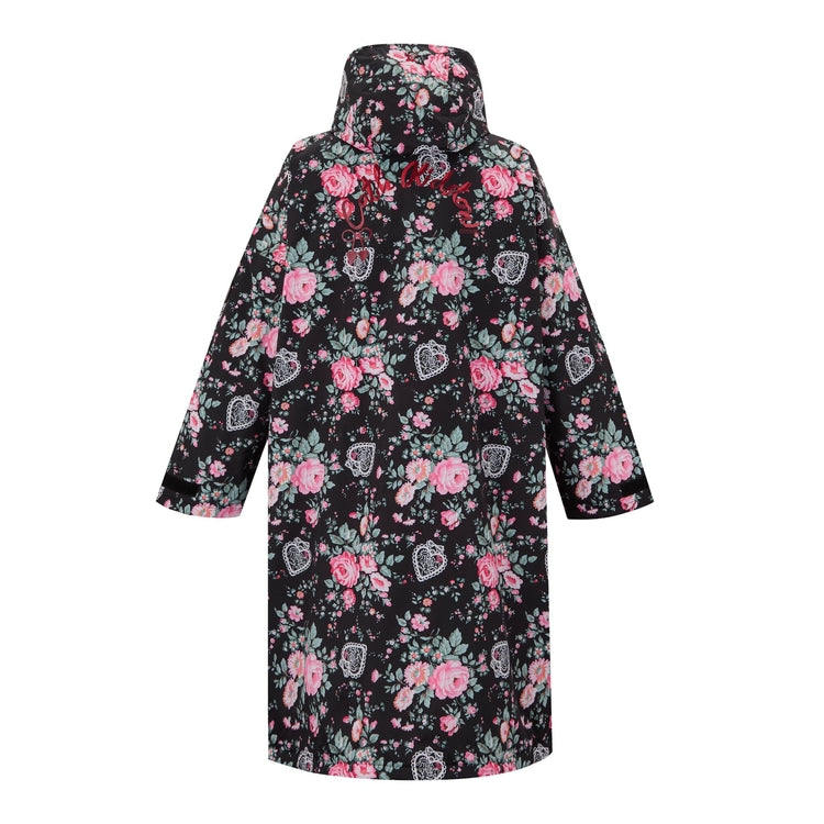 Regatta X Cath Kidston Adult Changing Robe - Black Hackney Rose