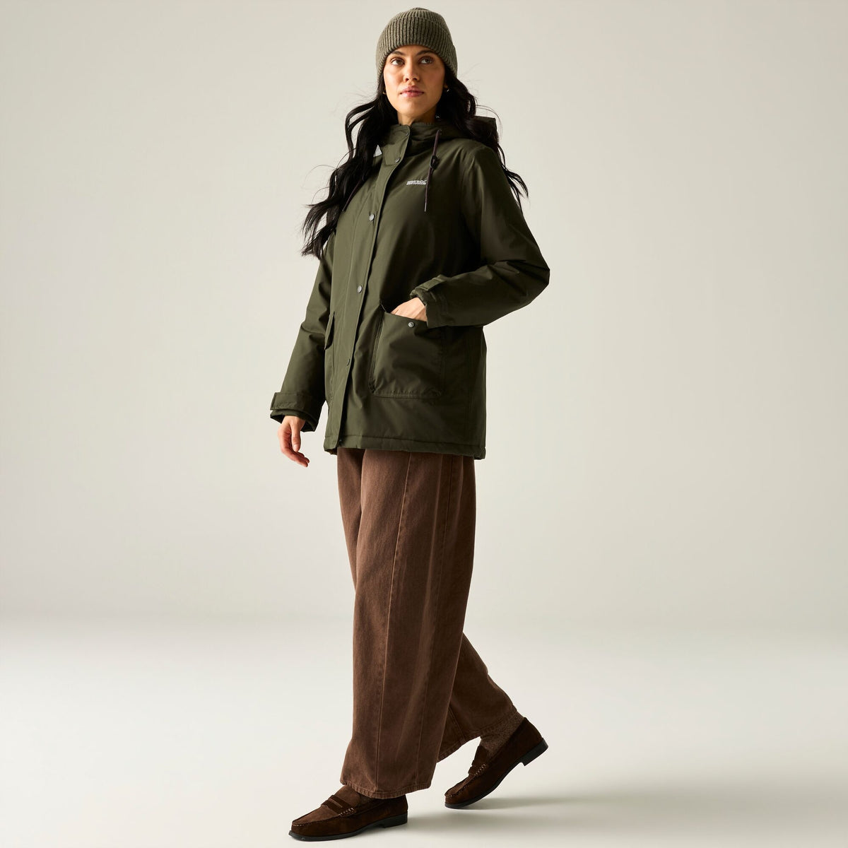 Regatta Orla Kiely Waterproof Insulated Jacket | Brown Shadow