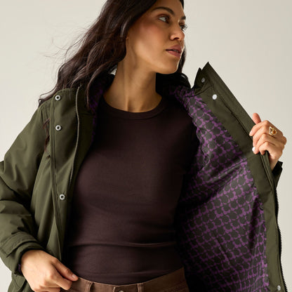Regatta Orla Kiely Waterproof Insulated Jacket | Brown Shadow