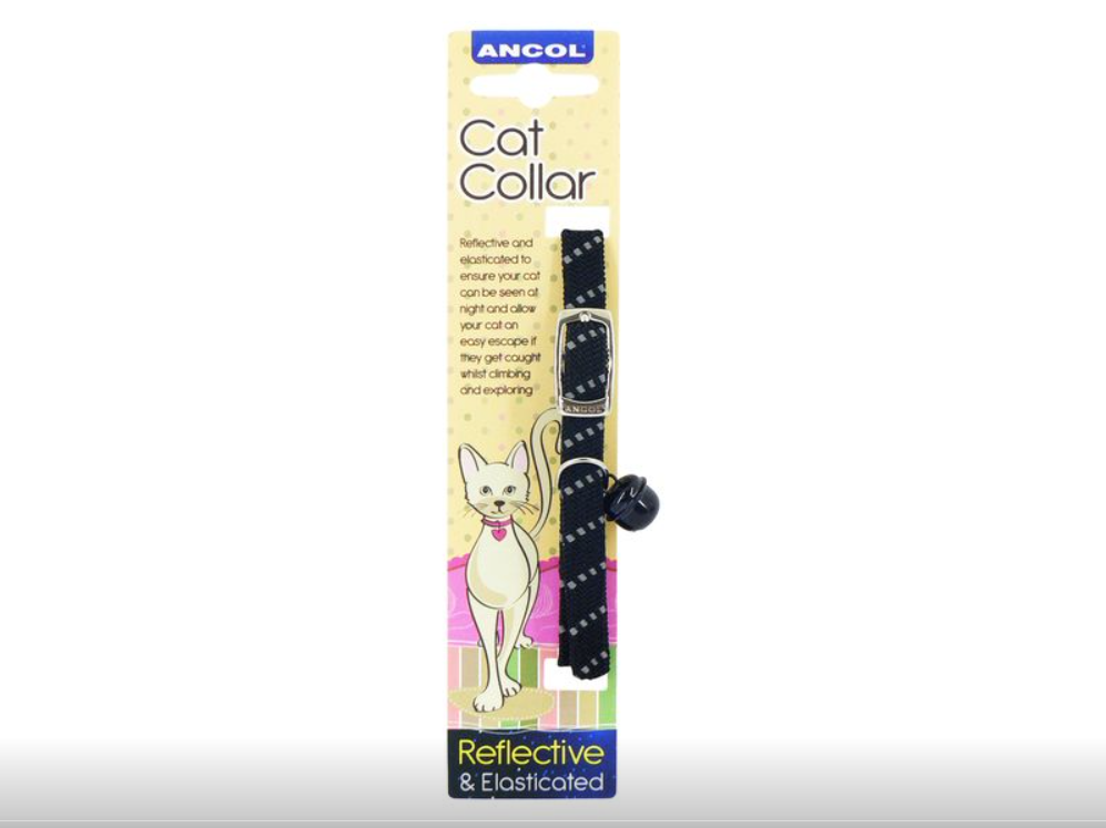 Reflective Softweave Cat Collar Black