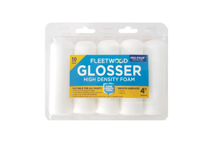 Glosser Foam Sleeve 10 Pack 4″