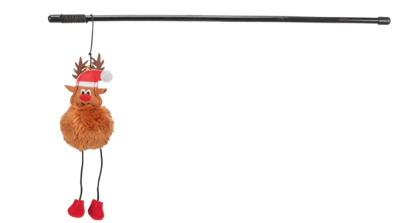 Trixie Xmas playing rod reindeer, plastic, 45 cm