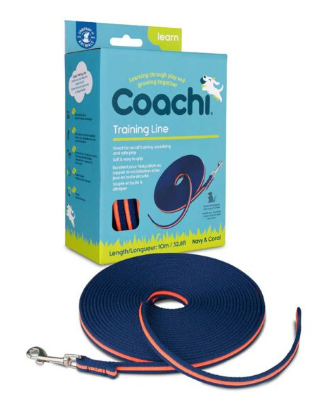 COACHI 10 Metre Training Line, Navy &amp; Coral
