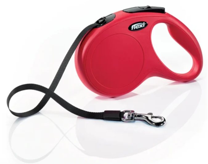 Flexi Classic Retractable Tape Lead 5m | Red