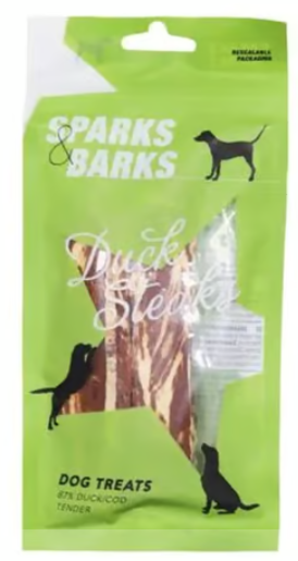 Sparks &amp; Barks Duck Steaks 60g