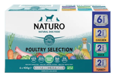 Naturo Adult - Grain Free Trays - Variety Pack 6 x 400g