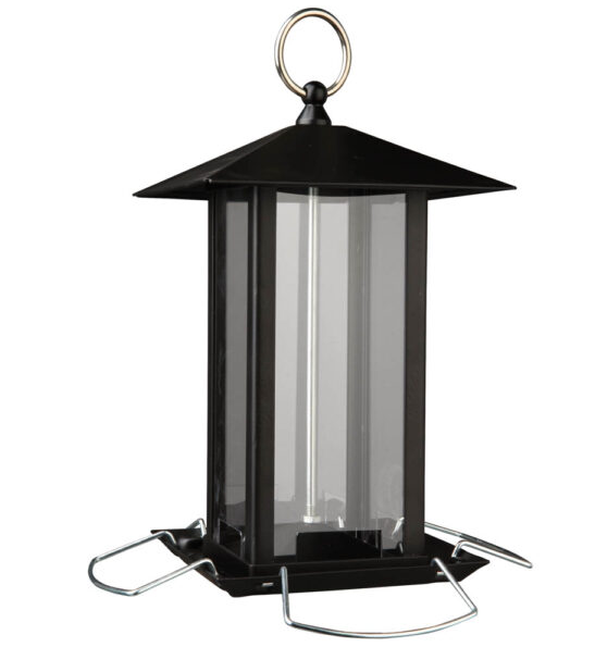 Trixie Seed Feeder Metal Black 1L