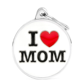 MyFamily Charms Big &quot;I Love Mom&quot; ID Tag