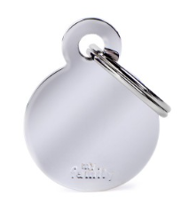 MyFamily Basic Chrome ID Tag – Small Round